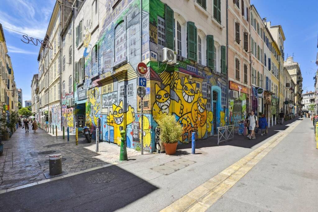 Charmant Logement Au Coeur Du Cours Julien Marseille Exteriör bild